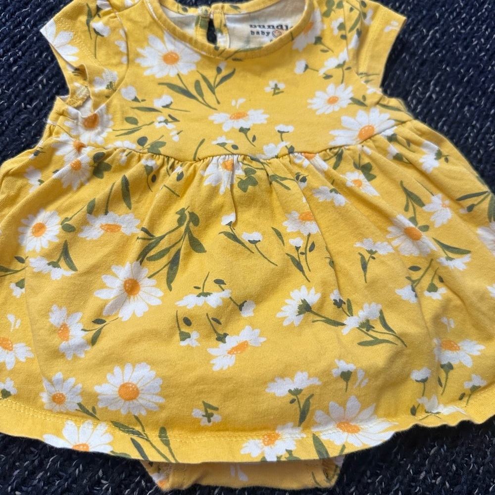 Baby Girl 0–3M Dress Romper Bundle | Children’s Place & Gerber | 2 Pieces - Picture 3 of 3